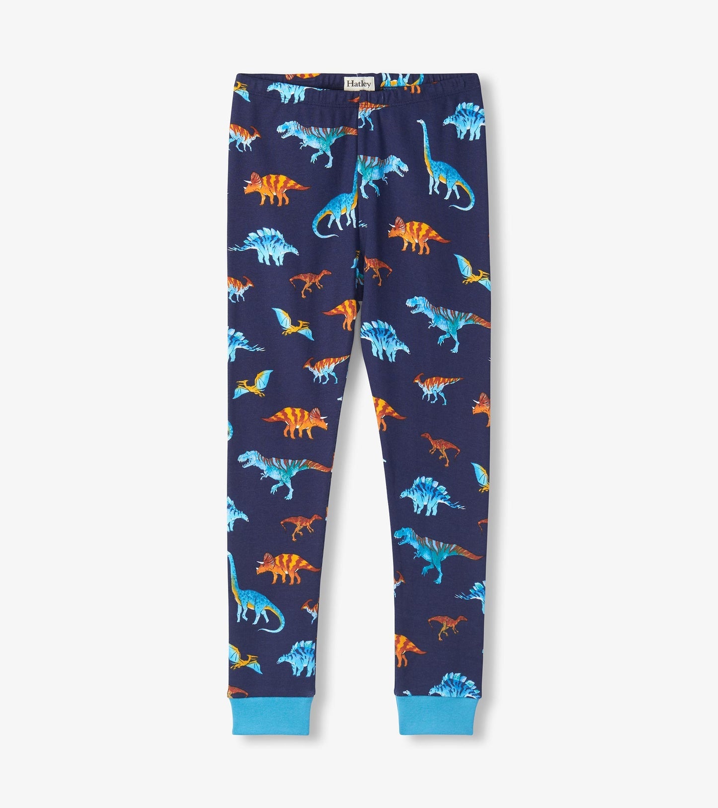 Hatley: Colourful Dinos Cotton Rib Pajama Set