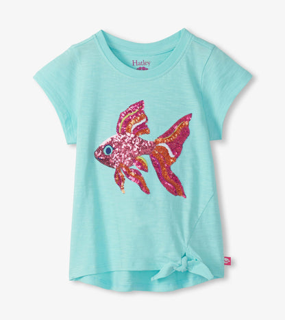 Tropical Fish Tie Front Tee- Hatley