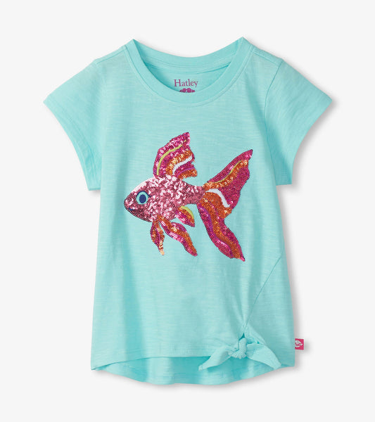Tropical Fish Tie Front Tee- Hatley