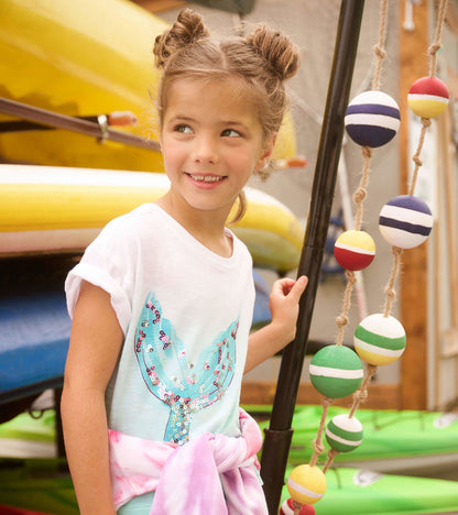 Mermaid Tail Clinched Shoulder Top- Hatley