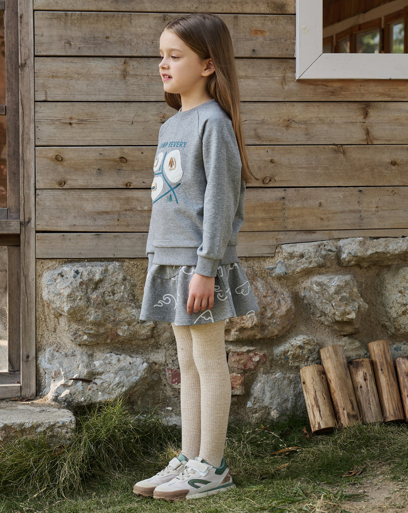 French Terry Skirt - Winter Trails