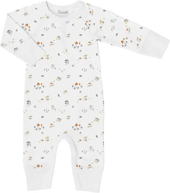 Coccoli: Mushrooms On Cream Unionsuit