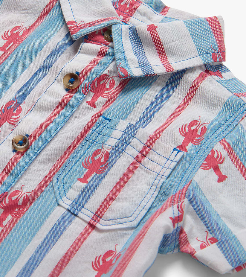 Preppy Lobster Woven Romper- Hatley