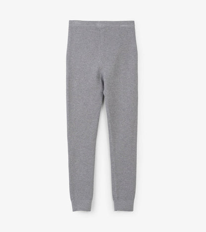 Hatley: Silver Shimmer Cable Knit Leggings