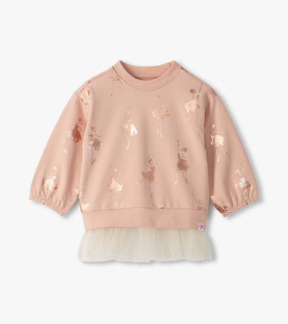 Hatley: Foil Ballerinas Mix Media Top
