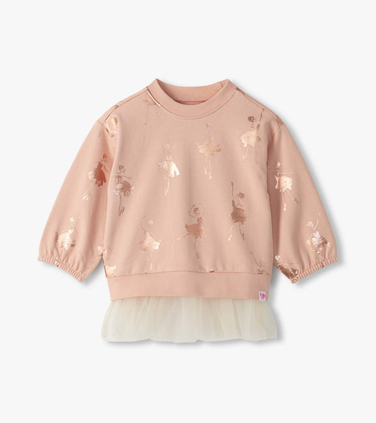 Hatley: Foil Ballerinas Mix Media Top