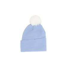Kid Centeral: Newborn Knitted Hat With Pompom