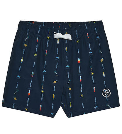 Good Vibes Swim Trunks- Colour Kids