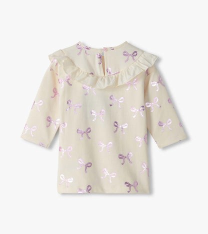 Hatley: Foil Bows Ruffle Dress