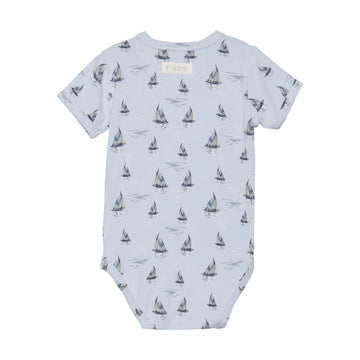 Blue Sailboats Jumpsuit- Fixoni