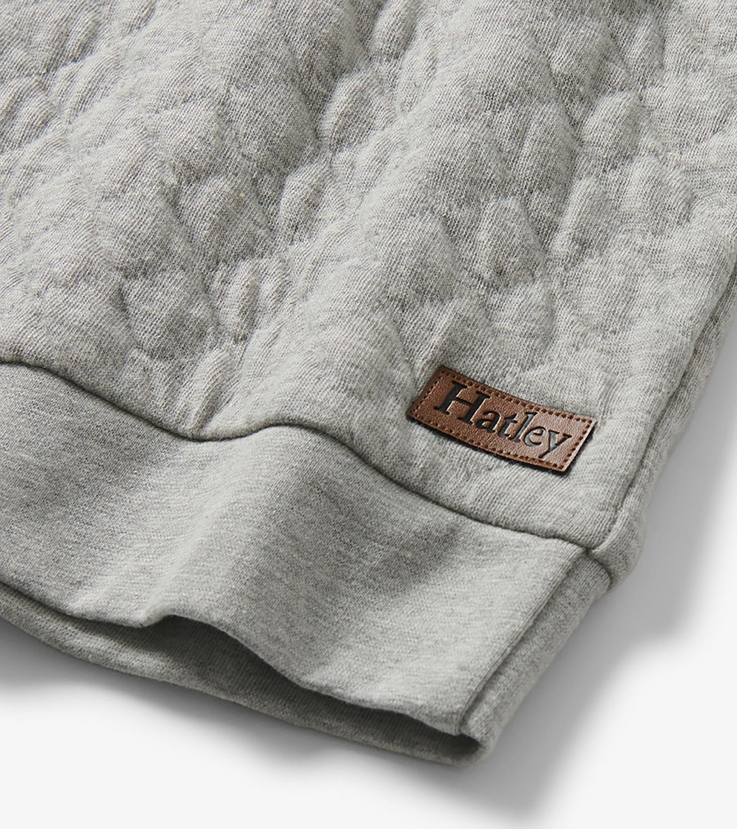 Hatley: Athletic Grey Quilted Pullover