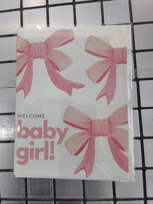 Inkwell Cards: Welcome Baby Girl