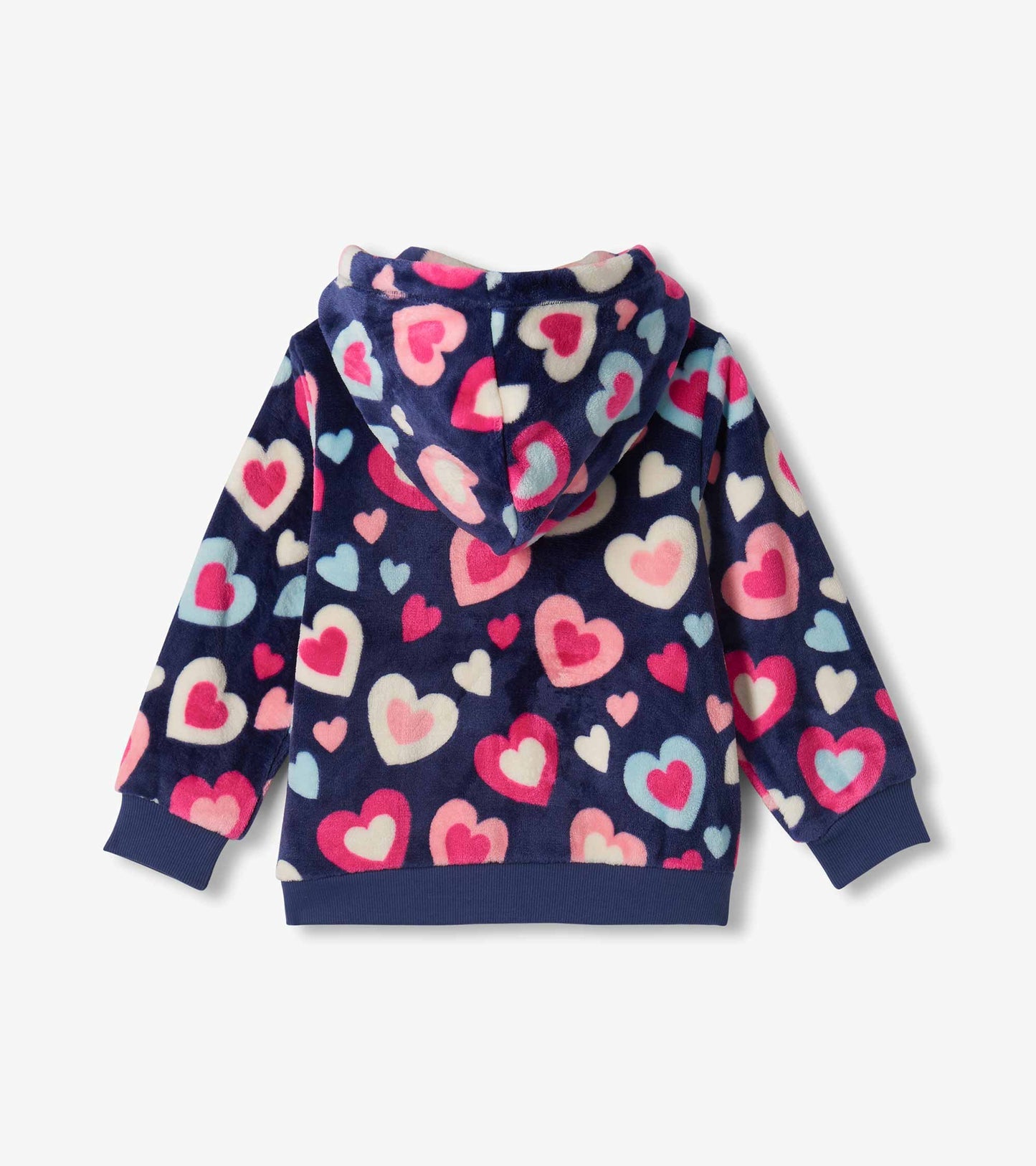 Hatley: Bunches Of Hearts Fleece Zip-up Hoodie
