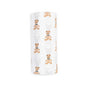 Lulujo: Swaddle Blanket Muslin Cotton Vintage Bear