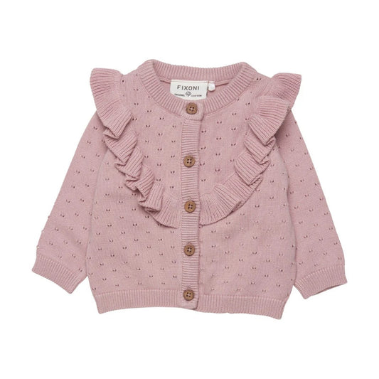 Dusty Rose Cardigan- Fixoni