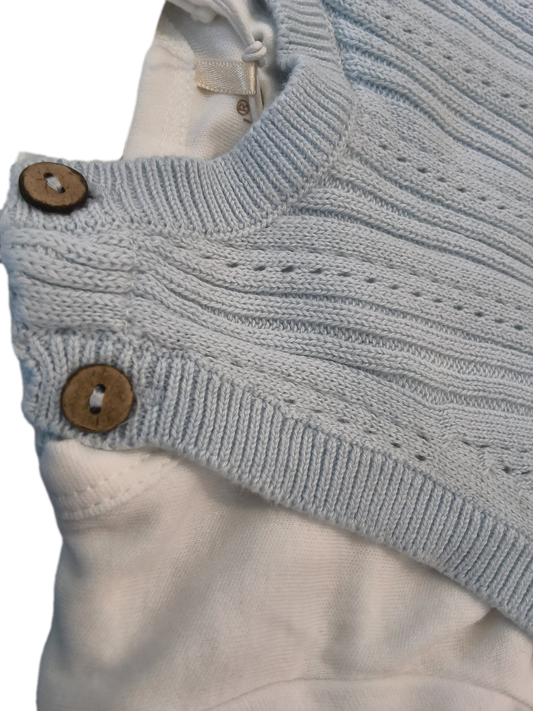 Blue Knitted Jumper- Fixoni