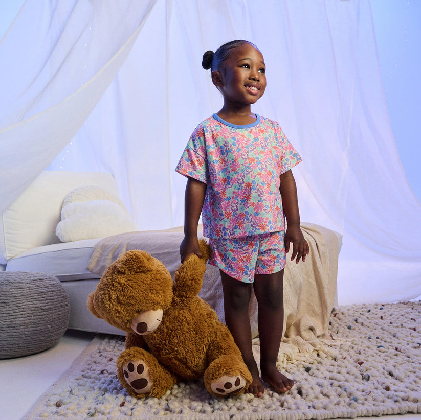 Whimsical Flowers Short Sleep Set- Hatley
