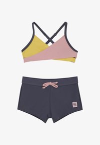 Coral Blush Colourblock Bikini w Shorts- Colour Kids