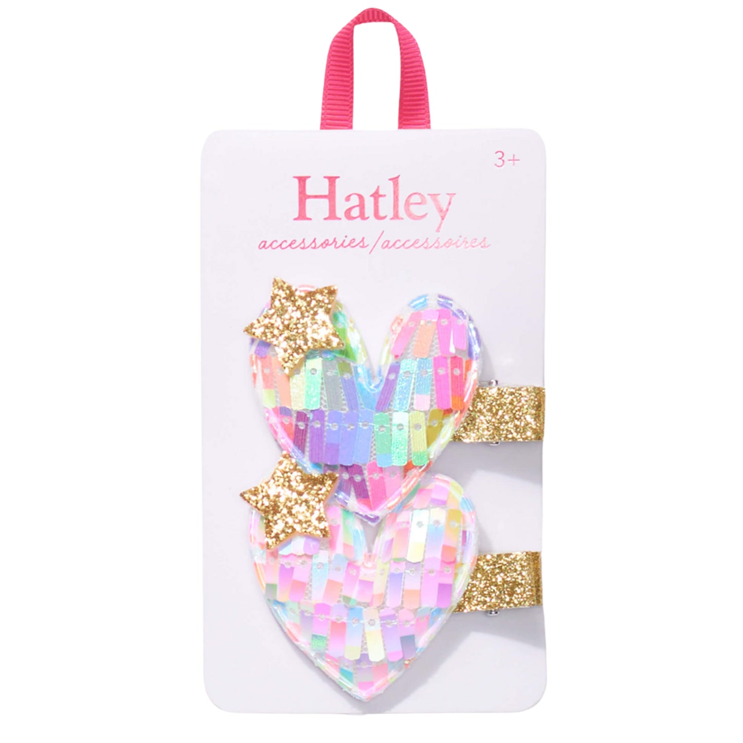 Colourful Heart Hair Clips- Hatley