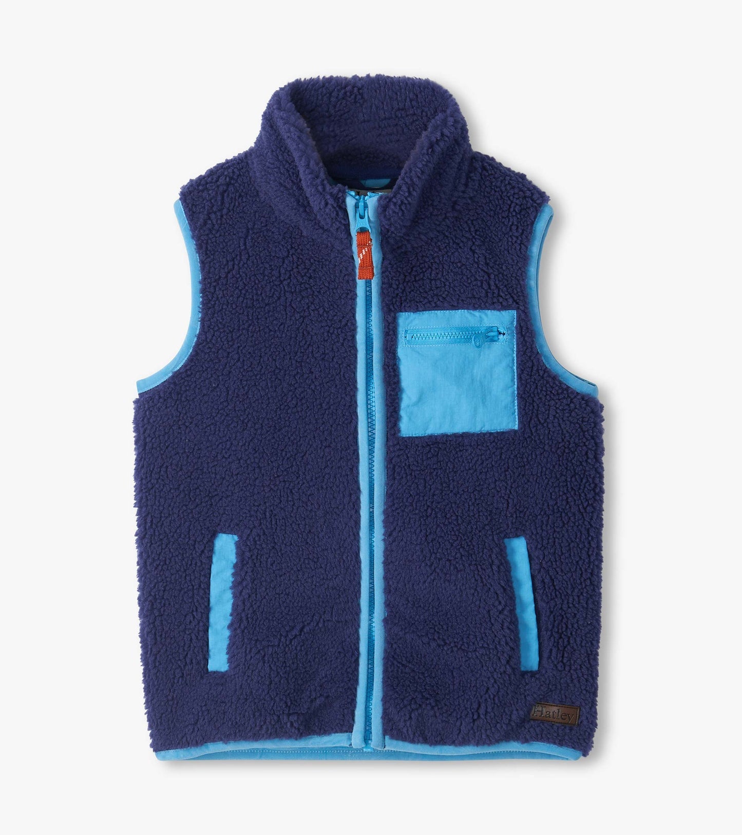 Hatley: Patriot Blue Faux Sherpa Vest