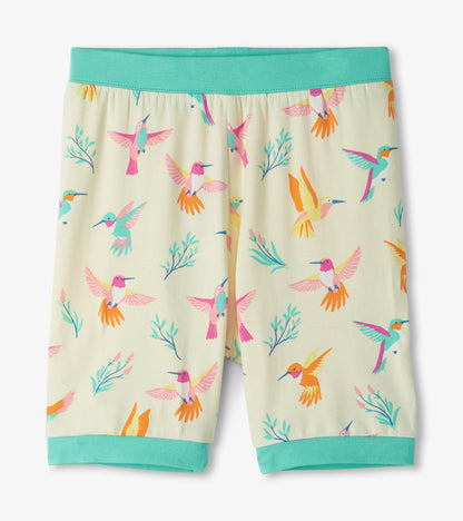 Springtime Hummingbirds Bamboo Short Pajama Set- Hatley