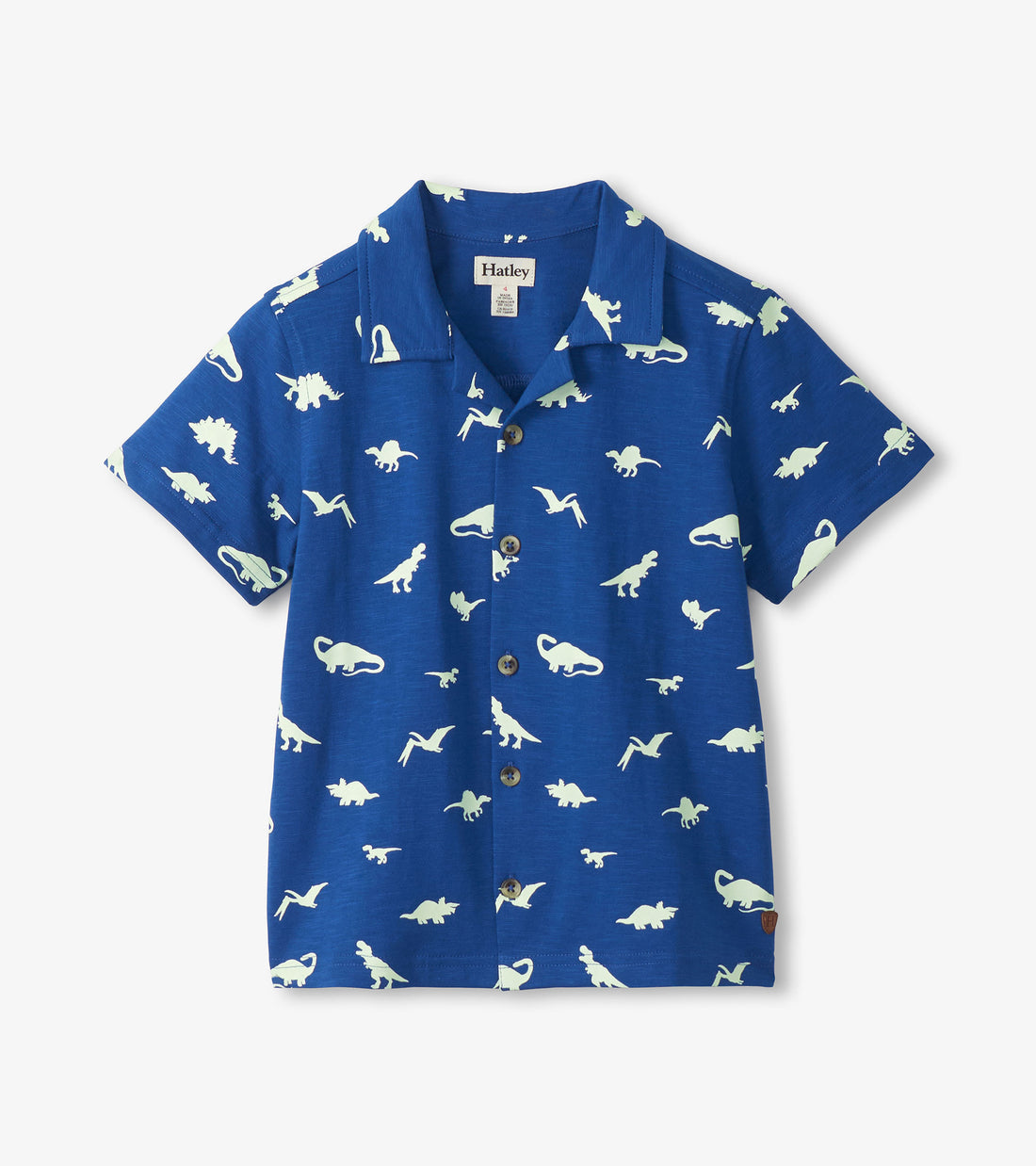 Glow in the Dark Dinos Jersey Button down- Hatley