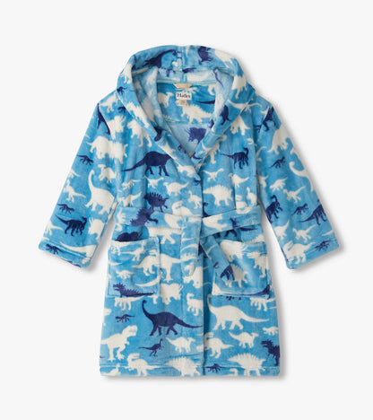 Hatley: Dino Silhouette Fuzzy Fleece Robe