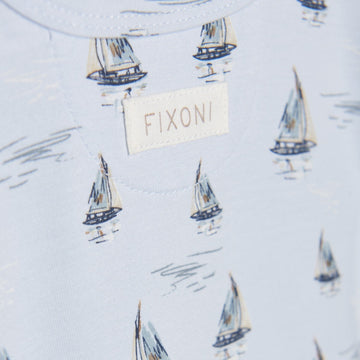 Fixoni: 2 Pc Sailor Boat Onesie