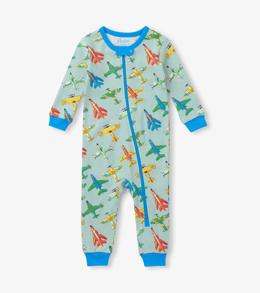 Vintage Aircrafts Cotton Coverall Onsie- Hatley