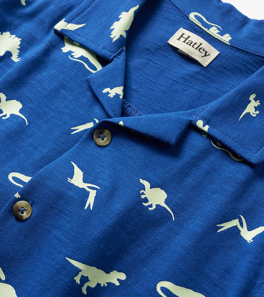 Glow in the Dark Dinos Jersey Button down- Hatley
