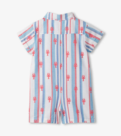 Preppy Lobster Woven Romper- Hatley