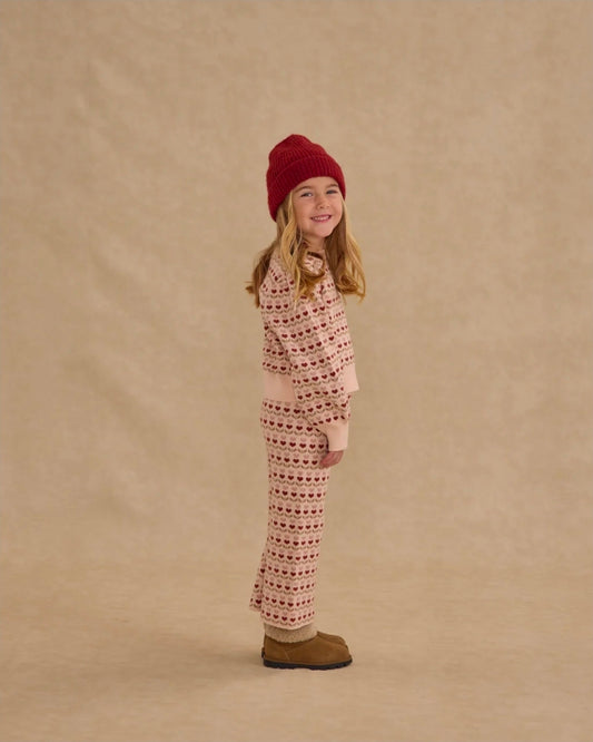 Jacquard Knit Set || Ruby Hearts
