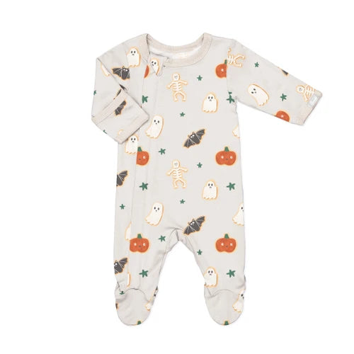 Coccoli: Halloween On Oat Milk Zipper Onesie