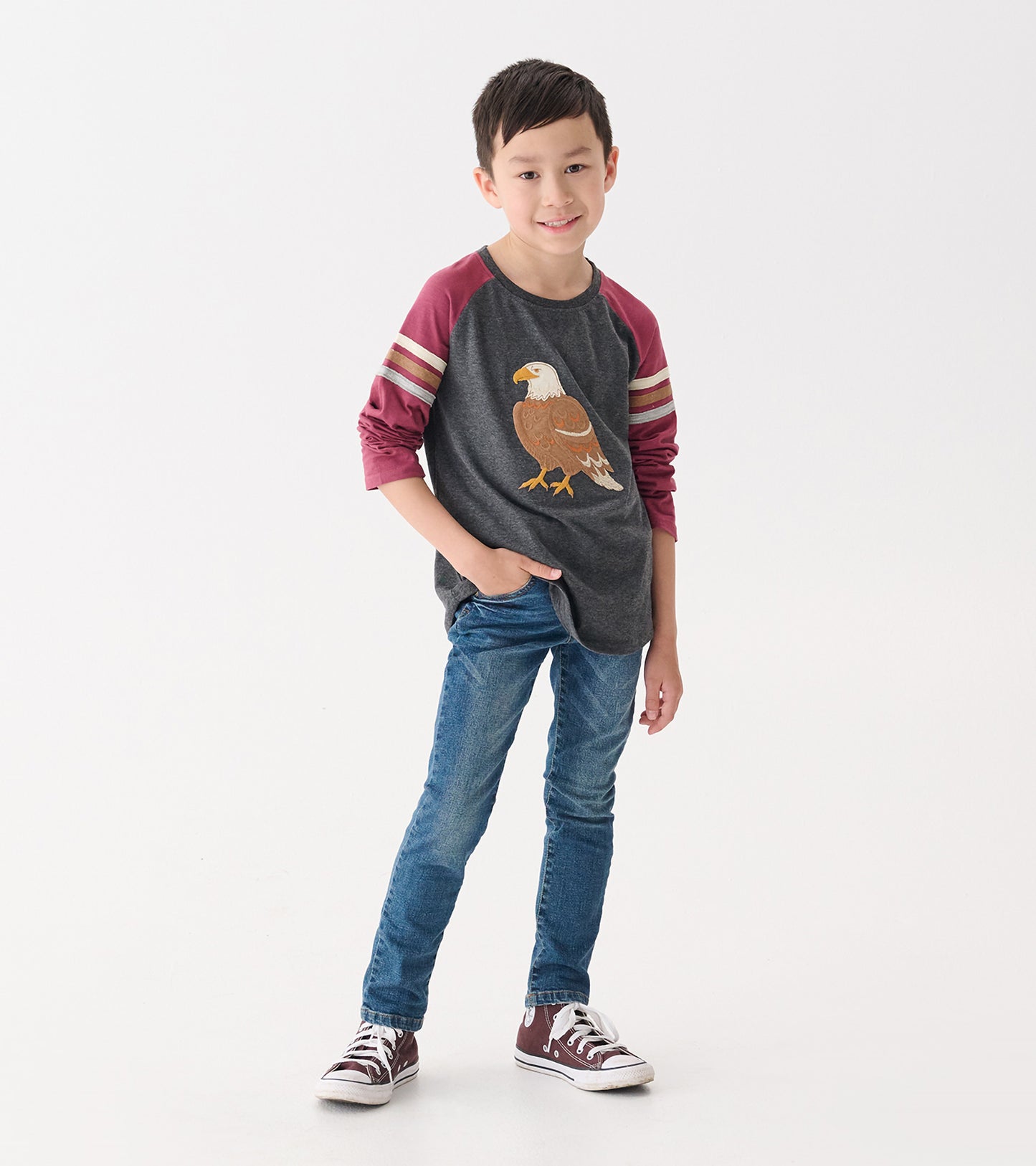 Hatley: Navy Stretch Denim Pant