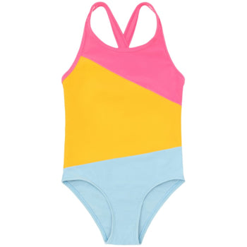 Swimsuit Colorblock Pink Lemonade- Colour Kids