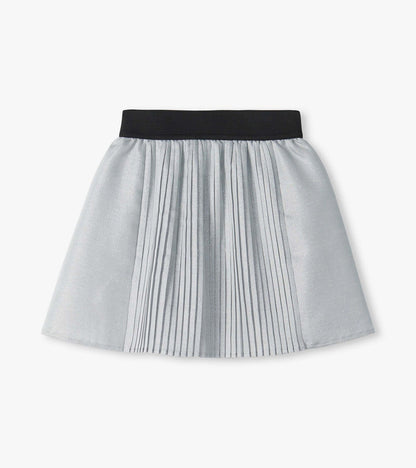 Hatley: Silver Glitter Pleated Fun Skirt
