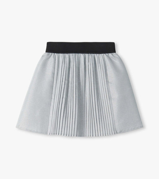 Hatley: Silver Glitter Pleated Fun Skirt