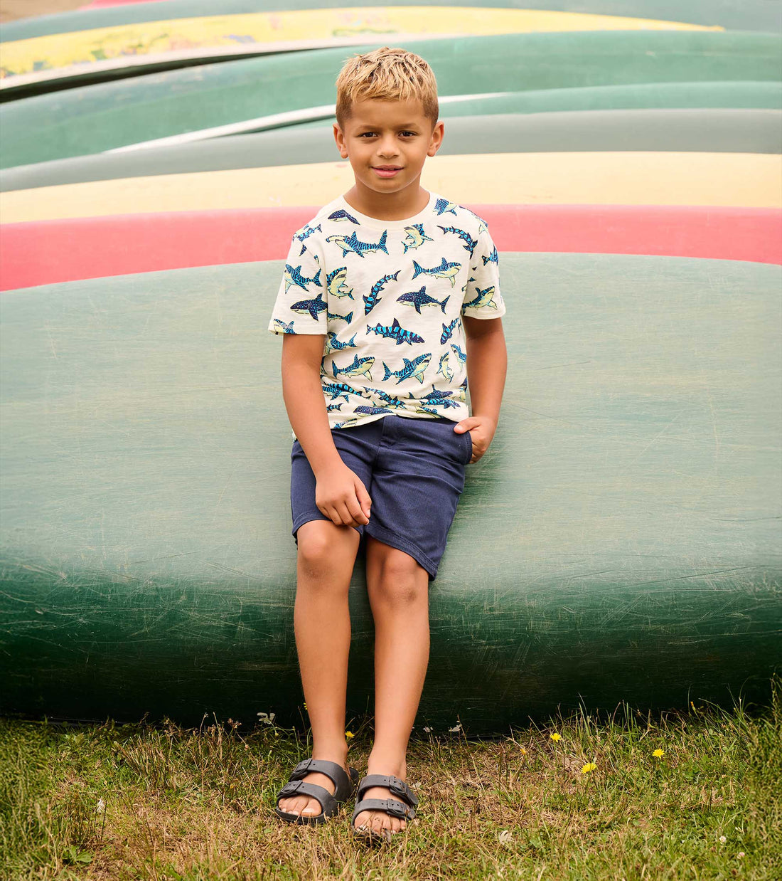 Glow in the Dark Sharks Graphic Tee- Hatley