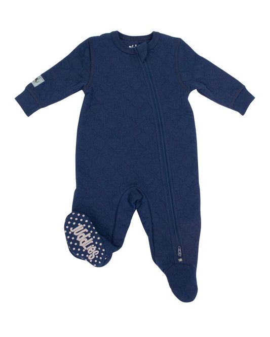 Quilted Collection - Footed Sleeper - Midnight