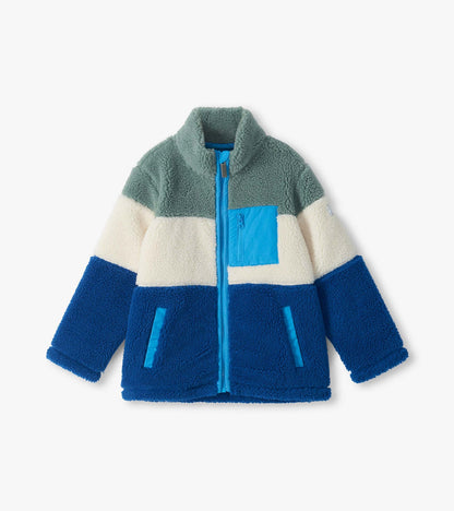 Hatley: Limoges Faux Sherpa Colourblock Jacket