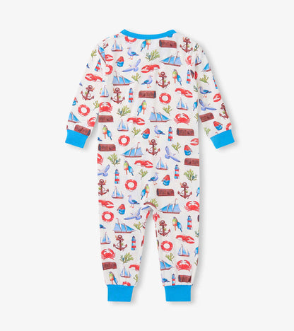 Painted Seascape Bamboo Coverall- Hatley