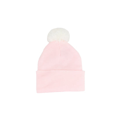 Kid Centeral: Newborn Knitted Hat With Pompom
