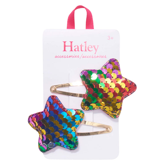 Sequin Star Snap Clips- Hatley