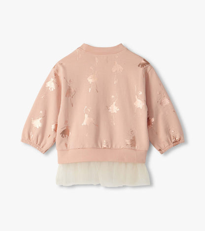 Hatley: Foil Ballerinas Mix Media Top