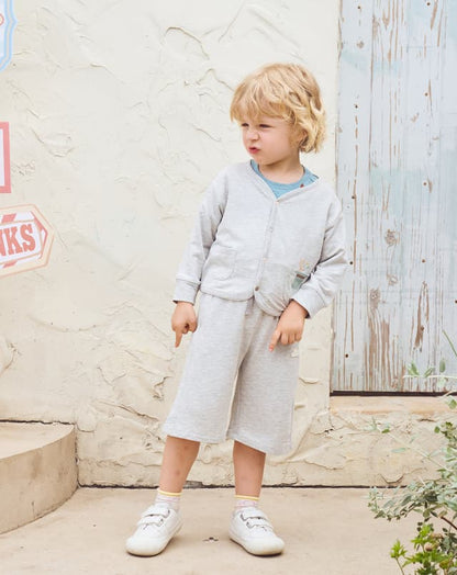 Fog Grey Cropped Cloud Pants- Petite Revery