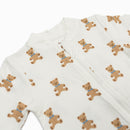 Bamboo Bear Footed Sleeper- Lulujo