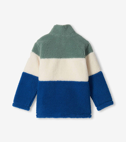 Hatley: Limoges Faux Sherpa Colourblock Jacket