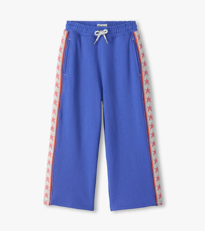 Hatley: Dazzling Blue Wide Leg Track Pants