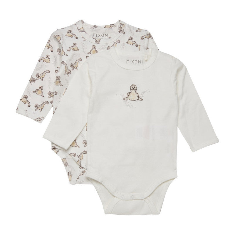 Fixoni: 2 Pc Long Sleeve Seal Onsies