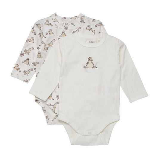 Fixoni: 2 Pc Long Sleeve Seal Onsies